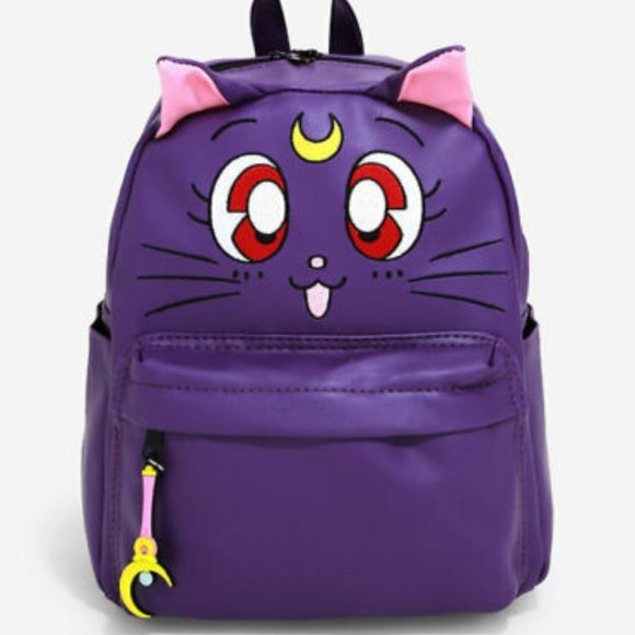 Sailor Moon Luna 3D Ears Mini Backpack Purple - Picture 7 of 9